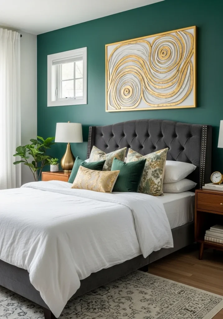 Emerald Green Accent Wall