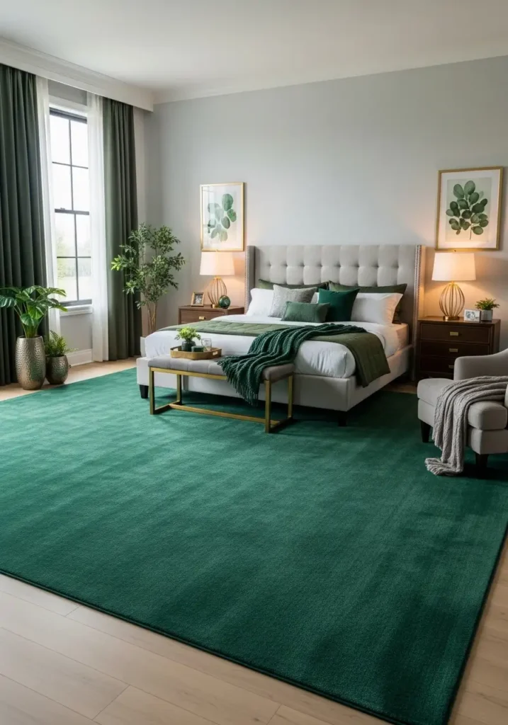  Emerald Green Area Rug