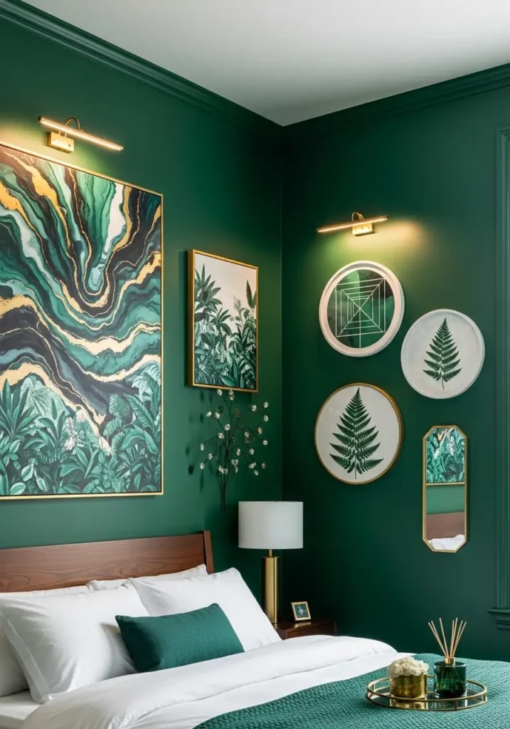 Emerald Green Art Pieces