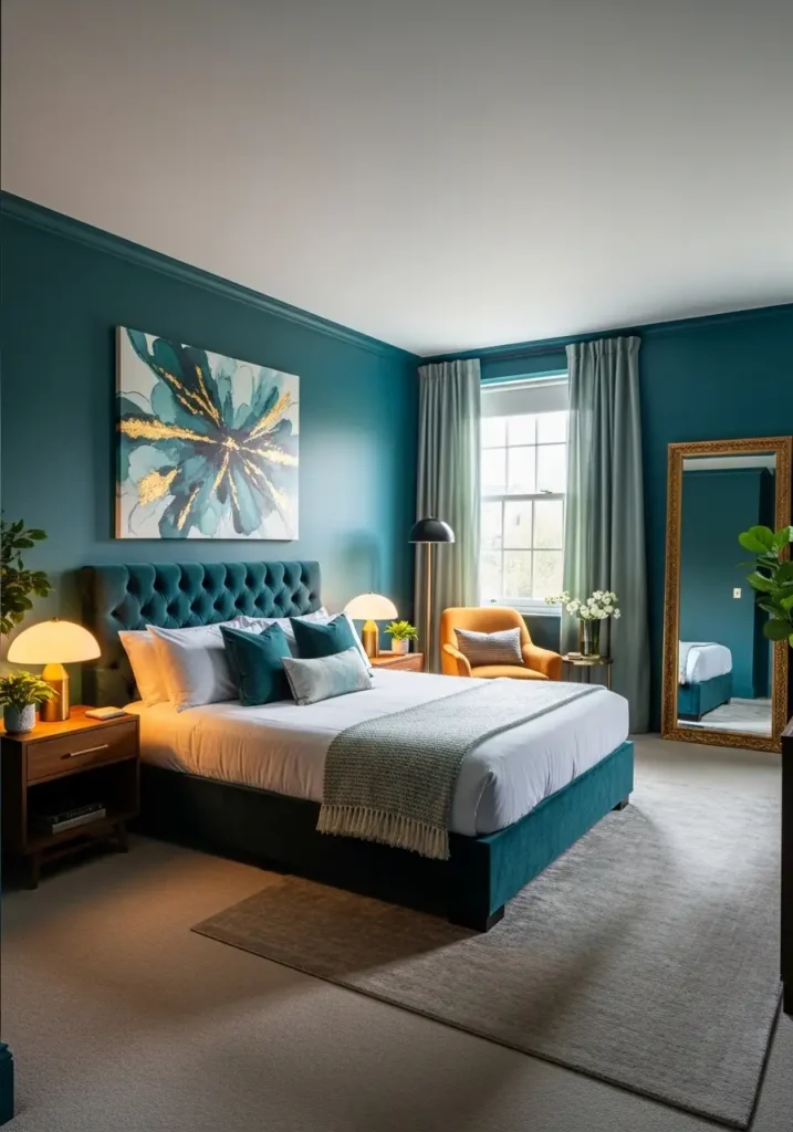 Deep Teal Walls