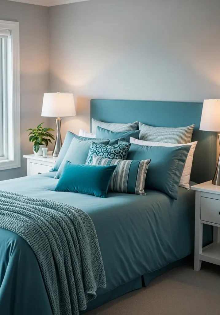 Teal Bedding