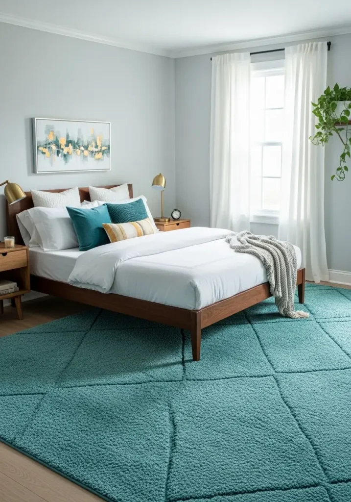 Teal Area Rug