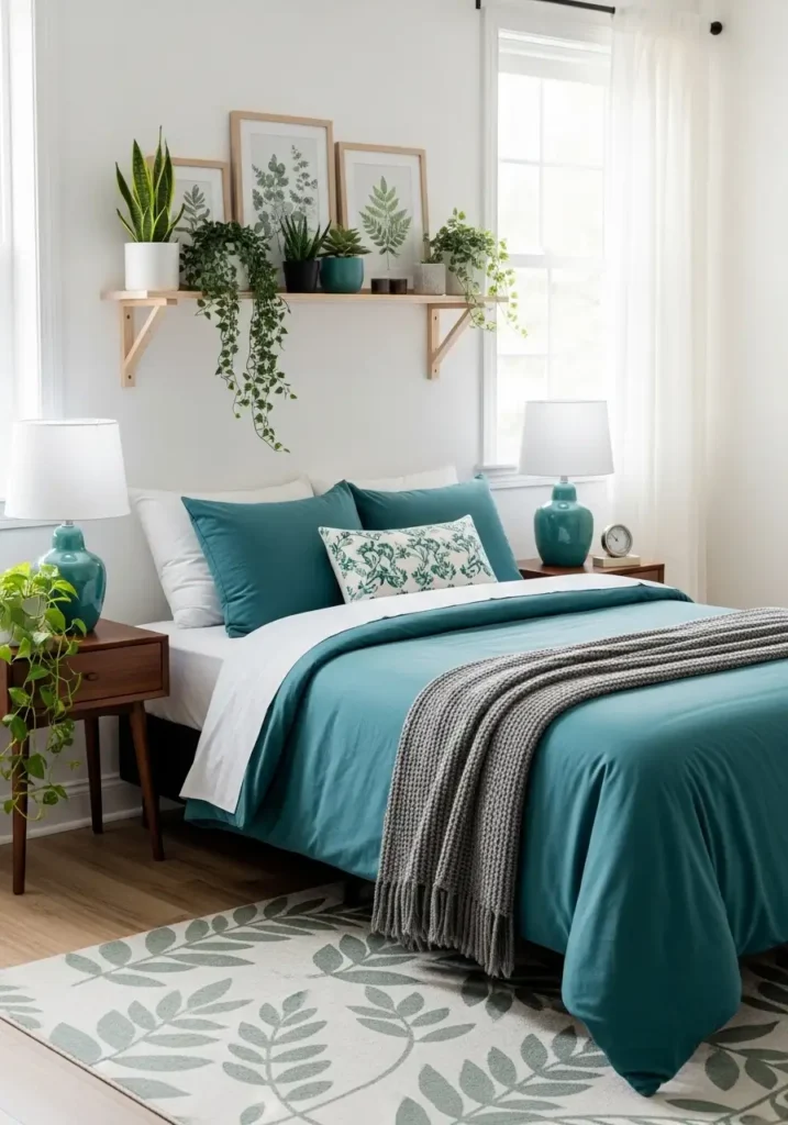 Teal Botanical Theme