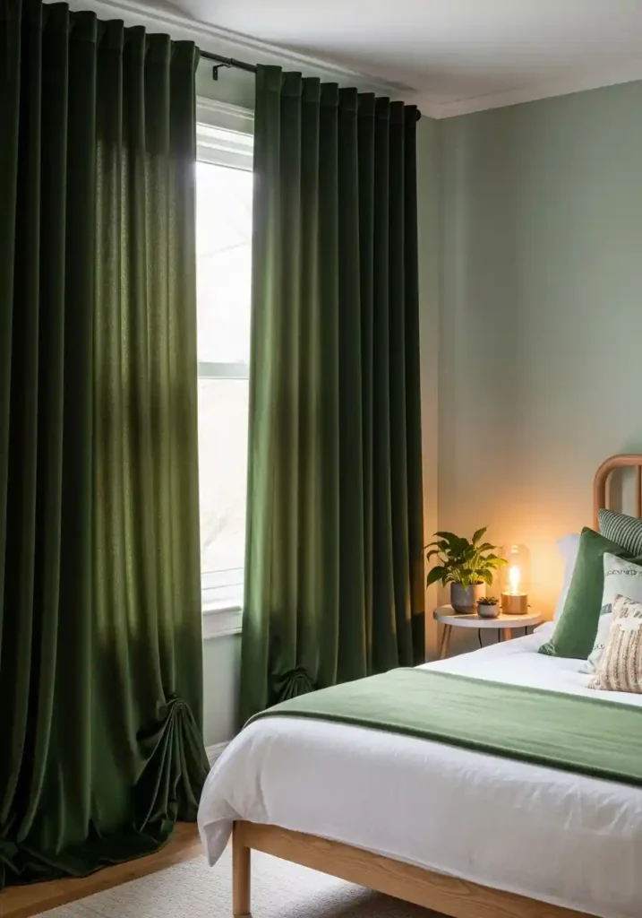 Install Green Curtains