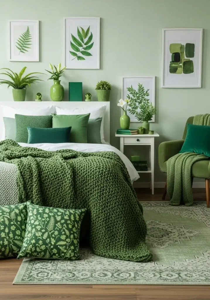 Decorate with Green Accessories