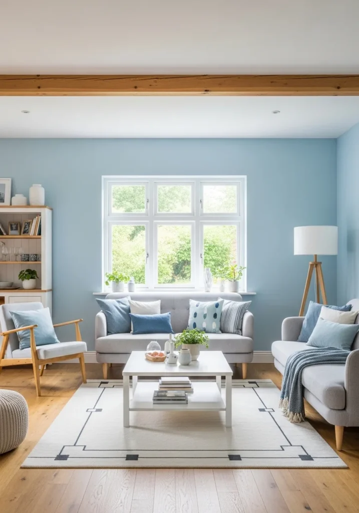 Soft Sky Blue Walls