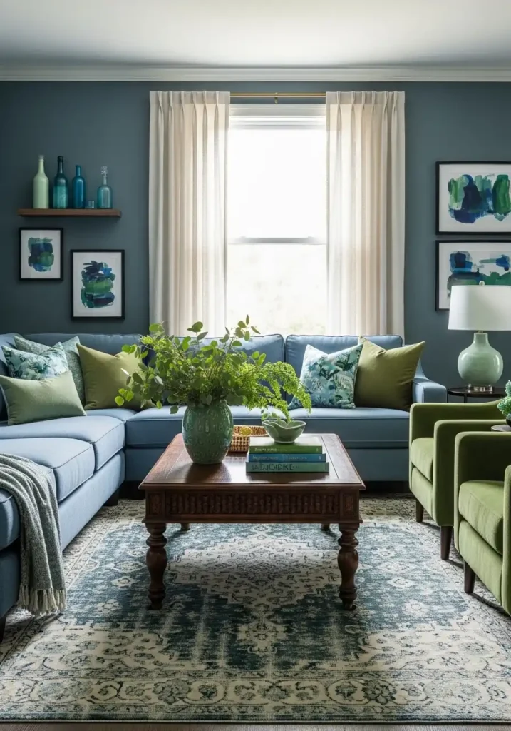 Blue and Green Harmony