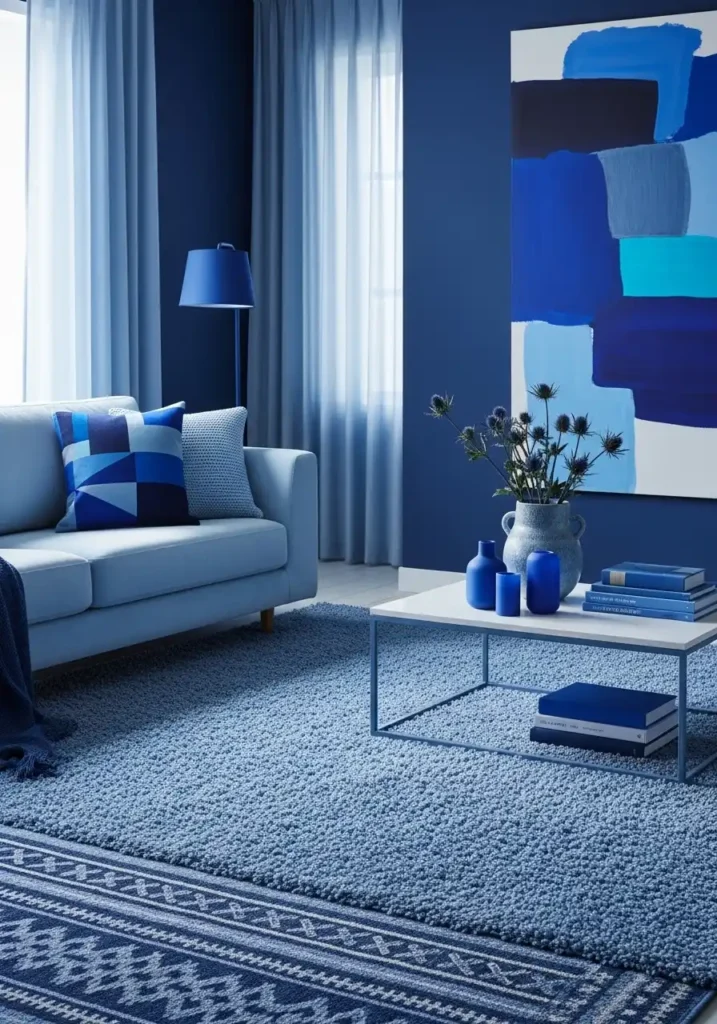 Blue Monochrome Layers