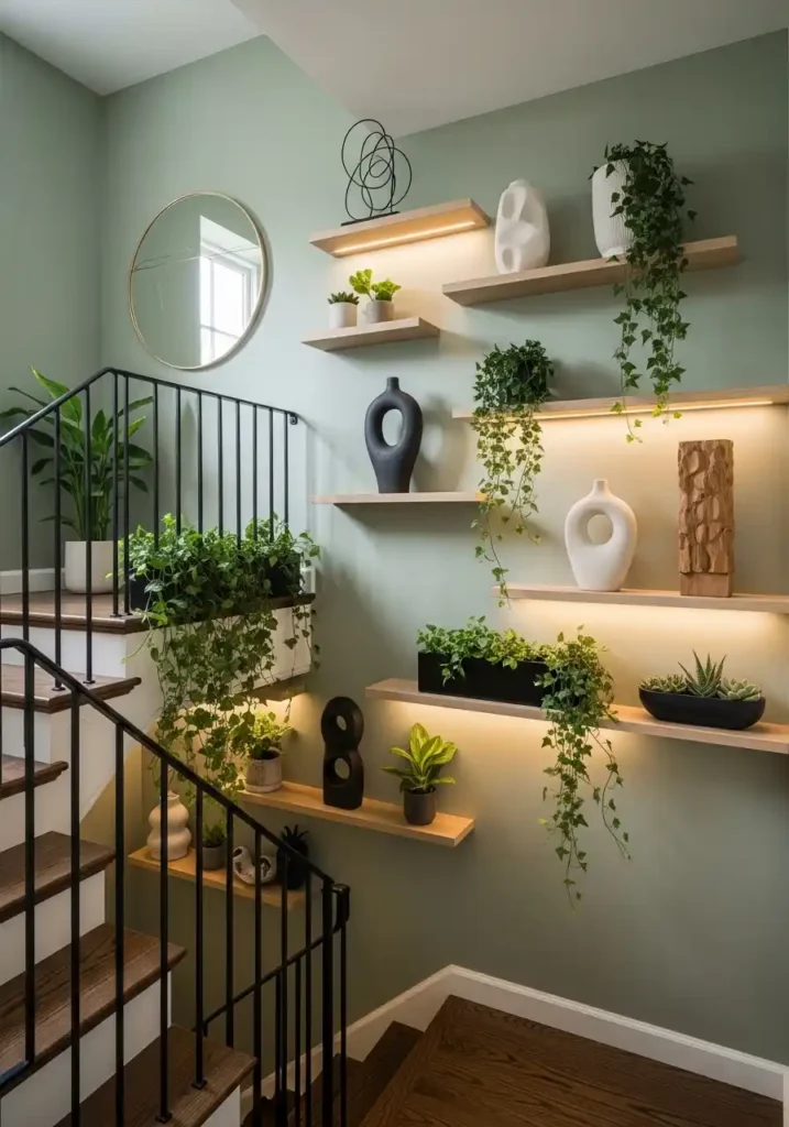 Style with Greenery and Sculptural Decor