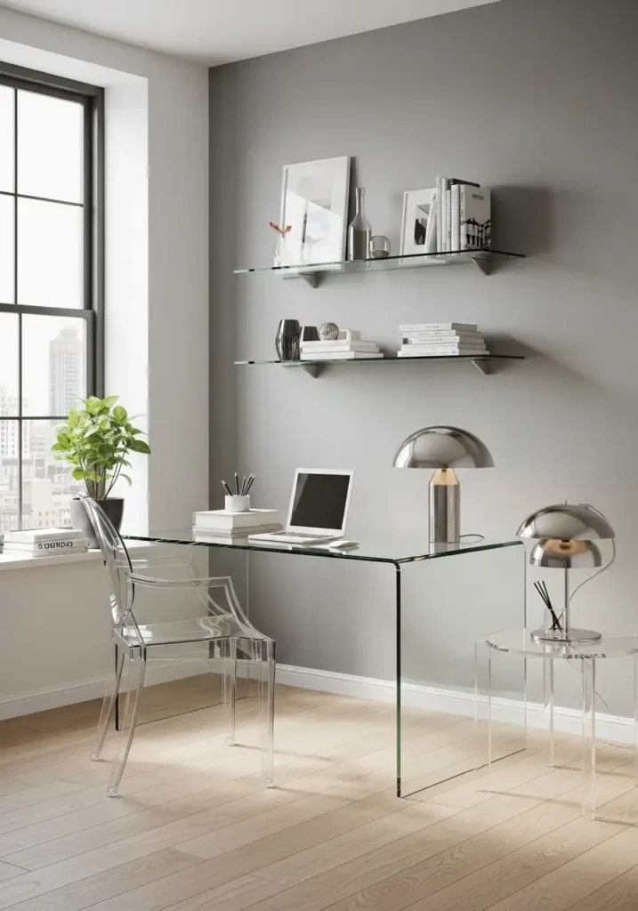 Opt for Glass or Acrylic Furniture
