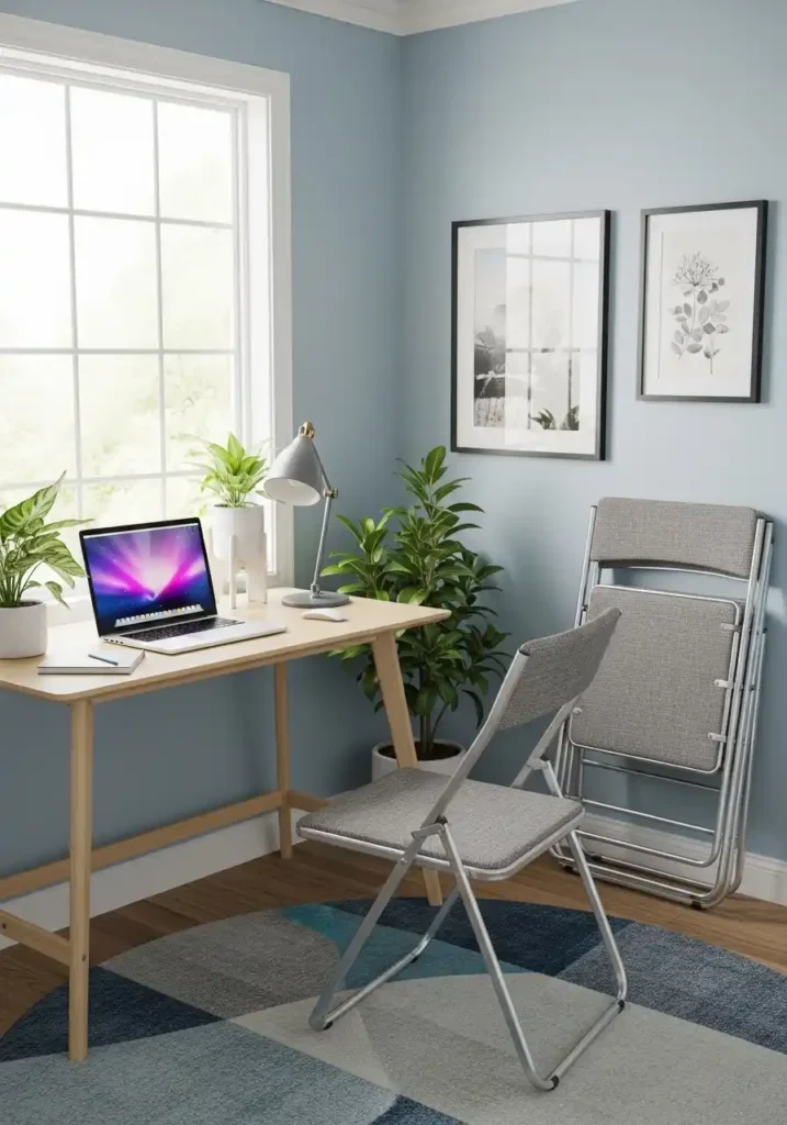 Use Foldable or Stackable Chairs