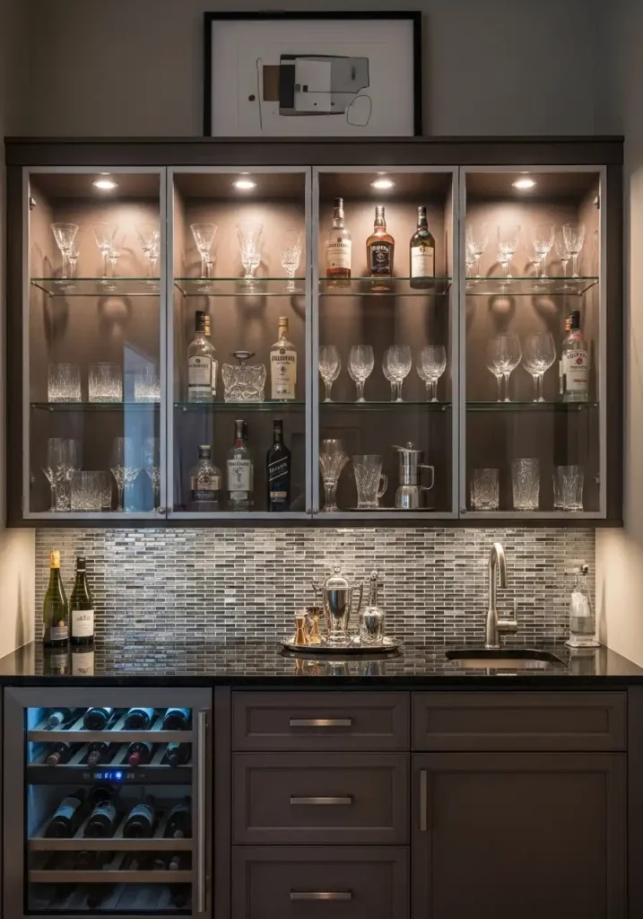 Glass-Front Cabinet Display