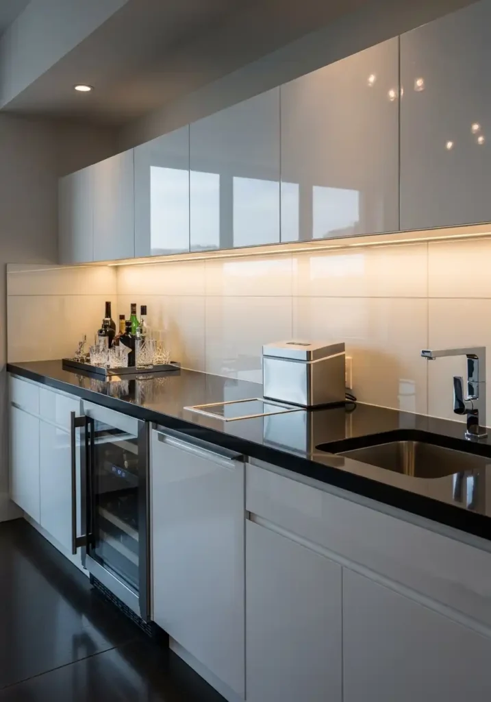 High-Gloss Contemporary Style