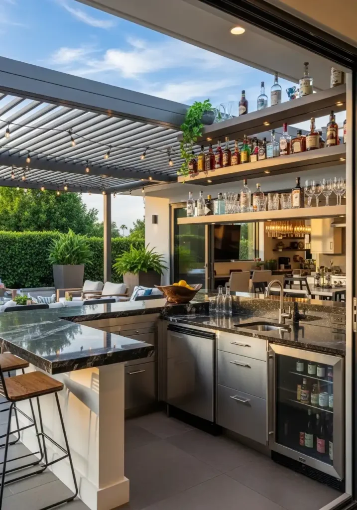 Outdoor-Adjacent Bar