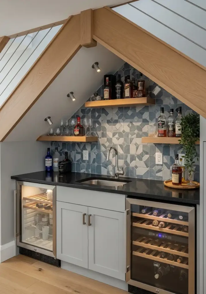 Under-Stair Wet Bar