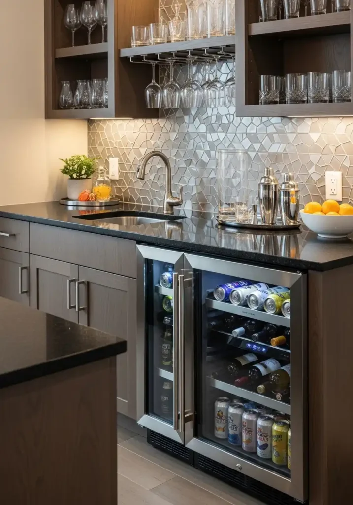 Built-In Beverage Fridge Combo