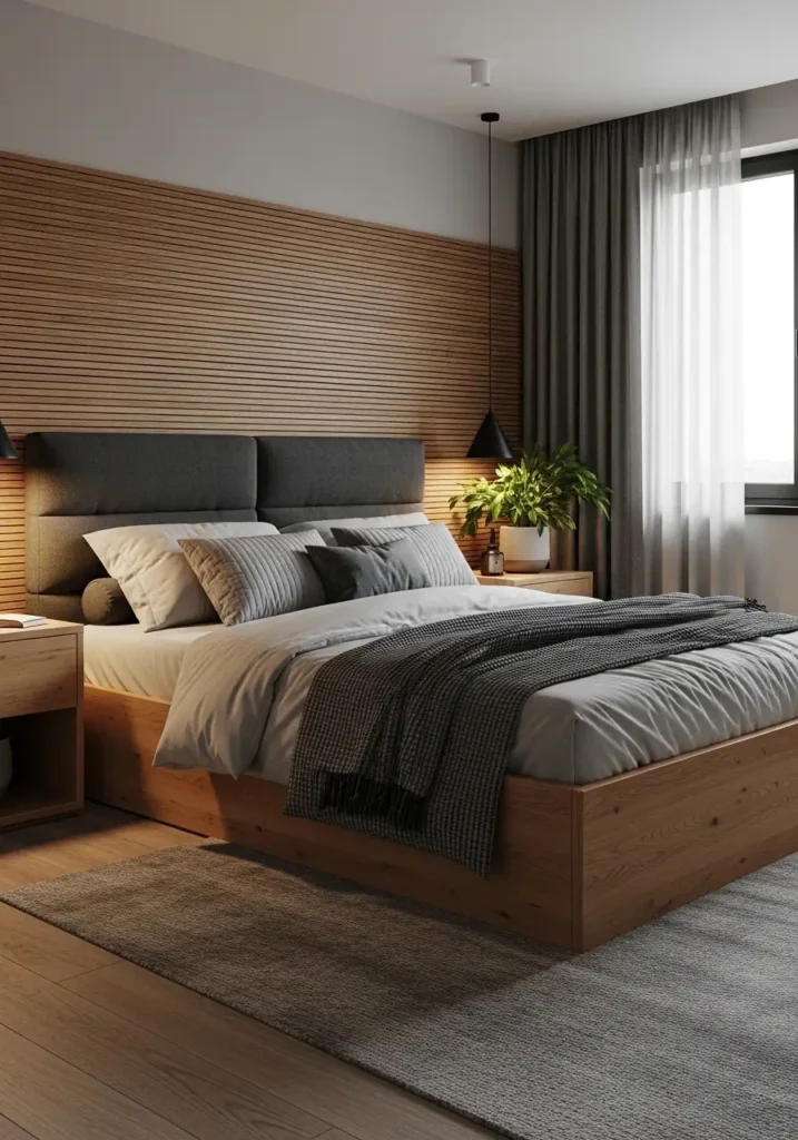 Warm Gray with Wood Accents