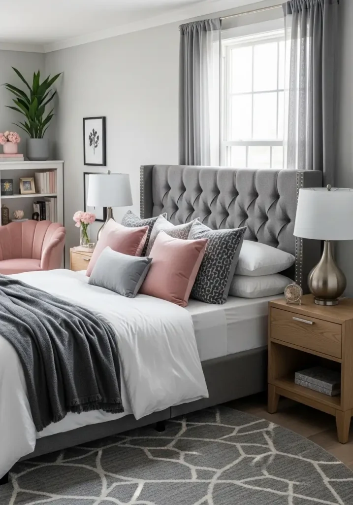 Gray and Blush Accents