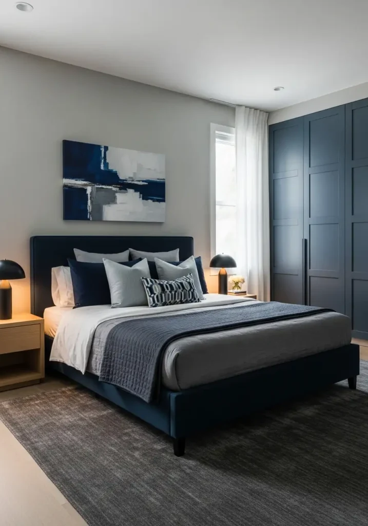  Gray and Navy Combination