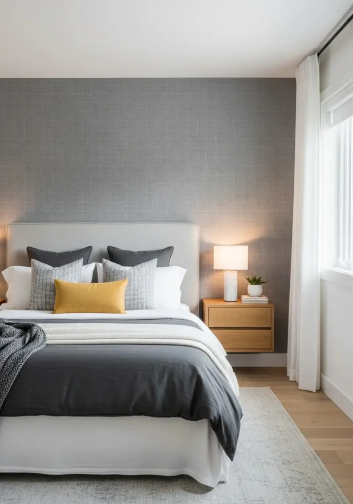 Gray Wallpaper Accents