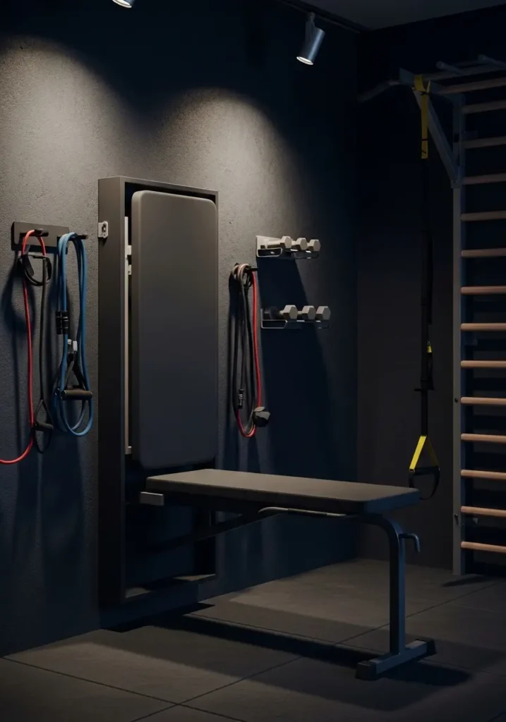  Fold-Down Wall Bench