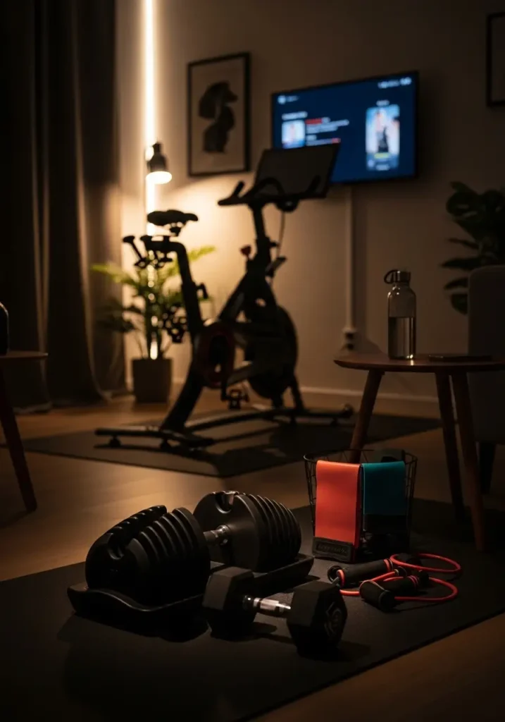 Living Room Night Gym