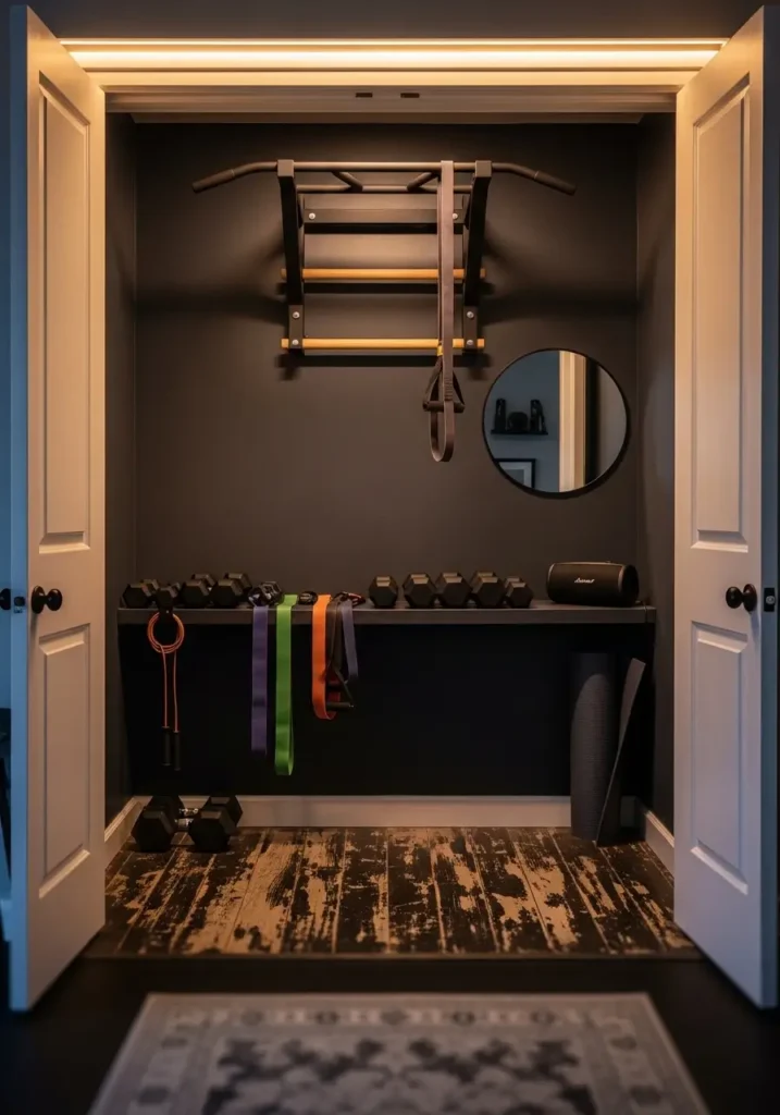 Closet Gym Conversion