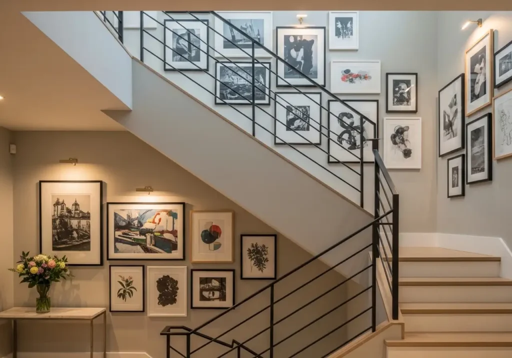 a Stairwell Gallery Wall