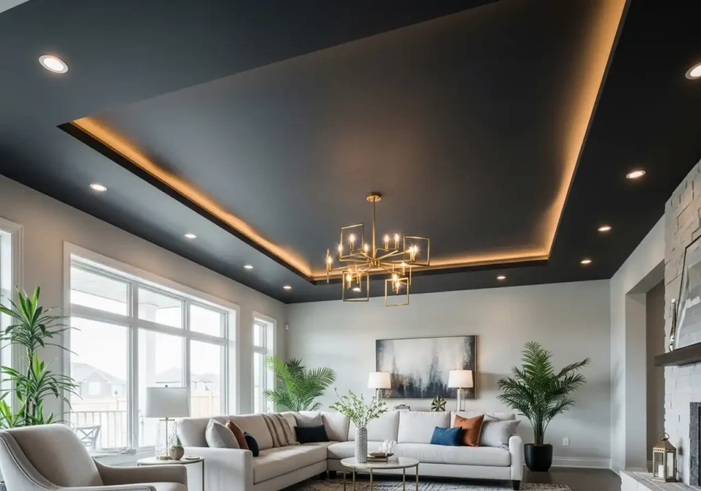 Dark-Colored Ceiling