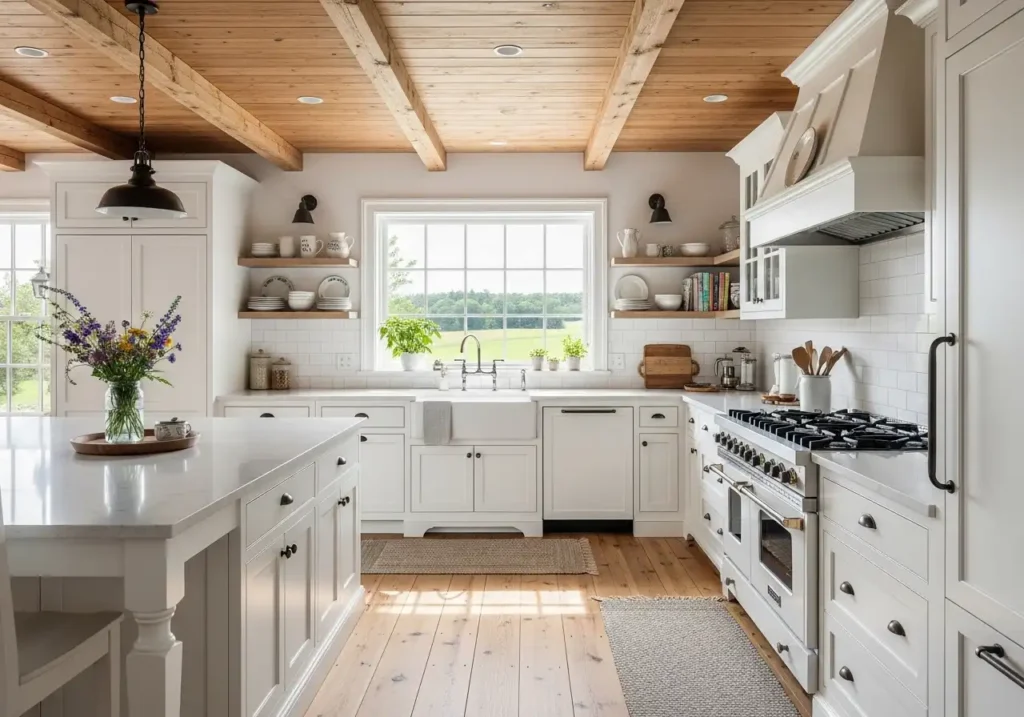 Classic White Farmhouse Kitchen
