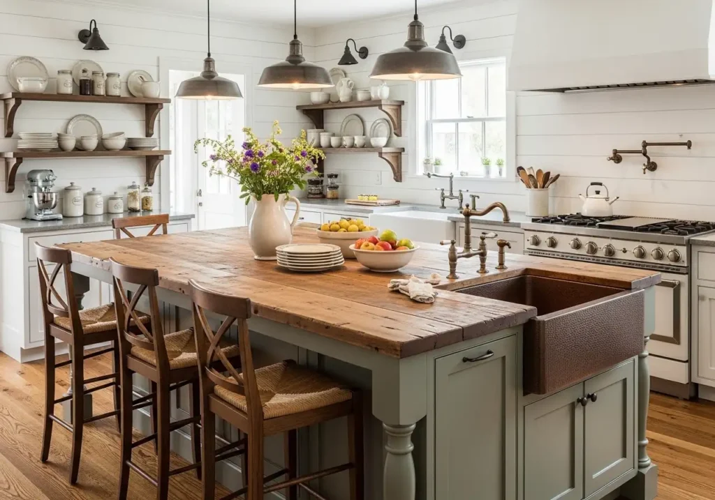 Farmhouse Island Gathering Space