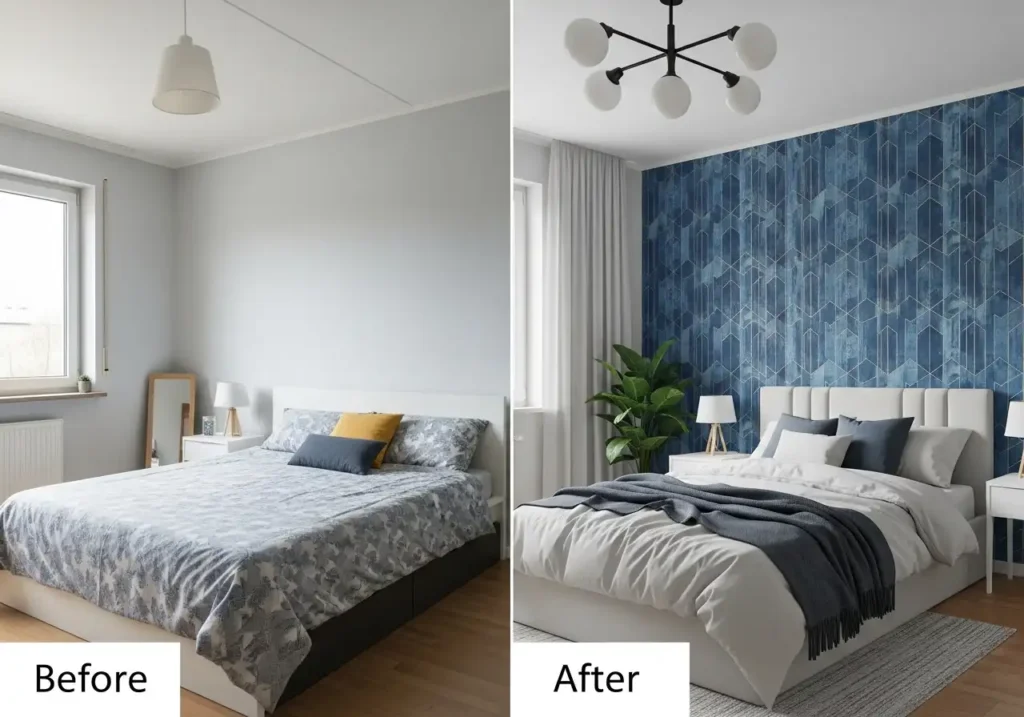 Peel-and-Stick Wallpaper Accent