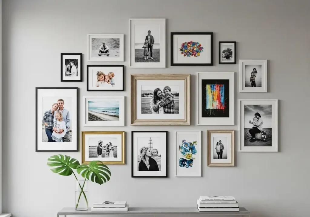 Create a Gallery Wall with Existing Photos