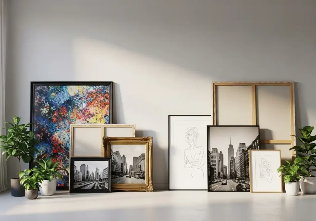 Lean Large Art Against the Wall