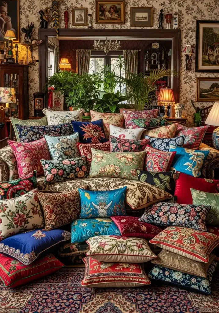 Layered Throw Pillows