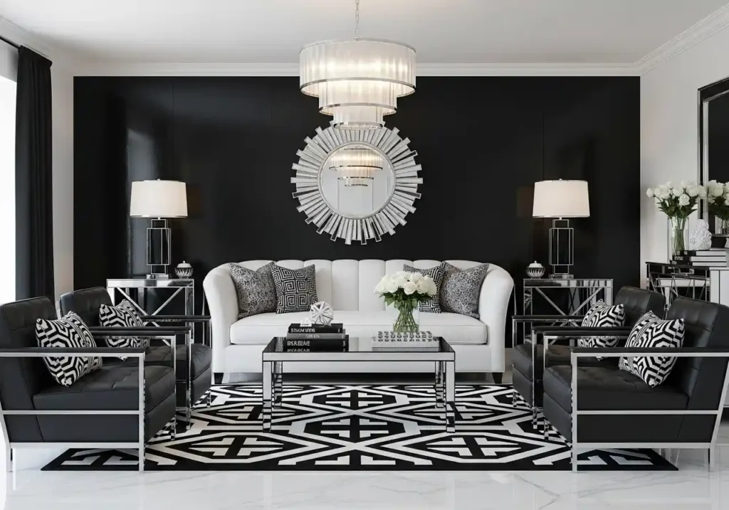 Black and White Color Palette