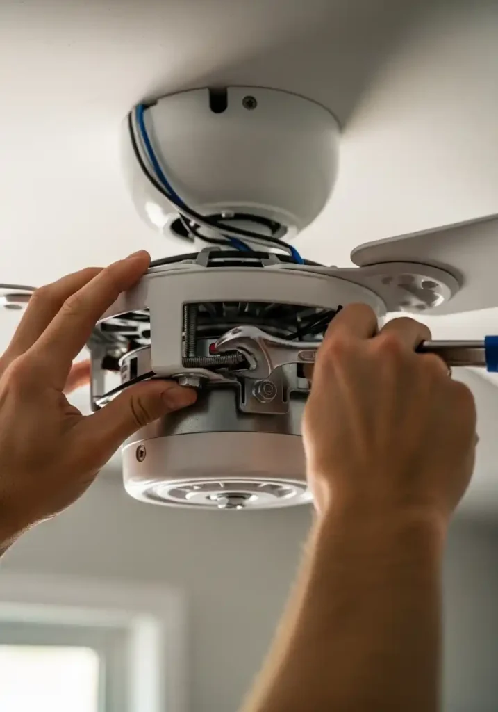 Secure the Fan Motor