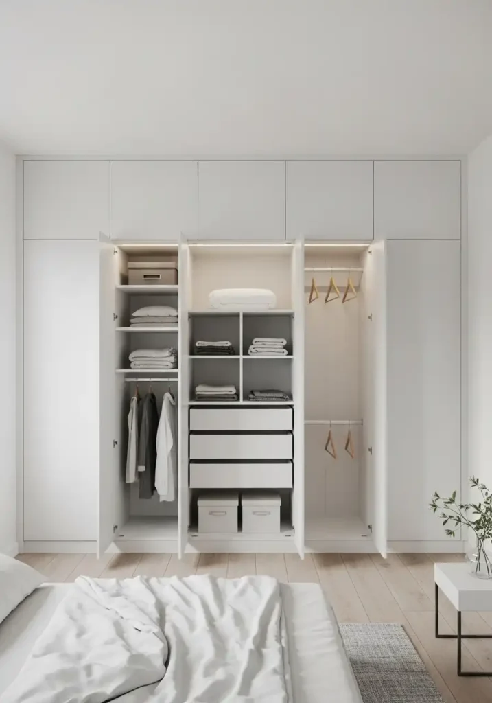 Minimalist White Built-Ins