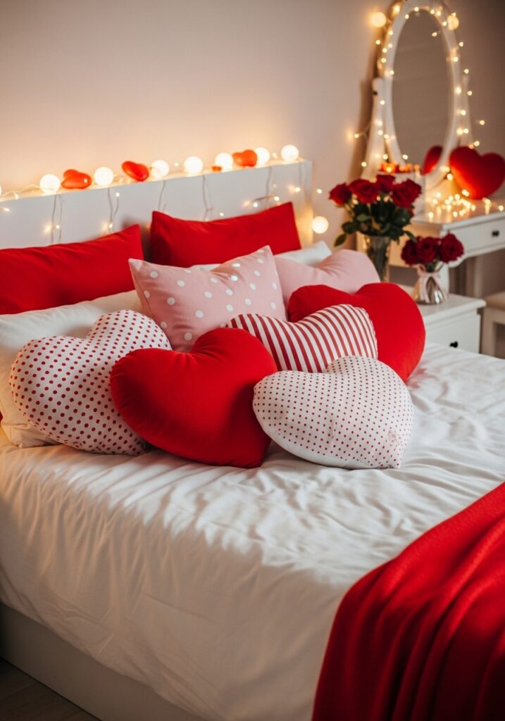 Heart-Shaped Pillows