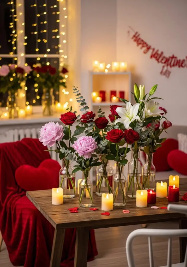 Fresh Flowers in Simple Vases