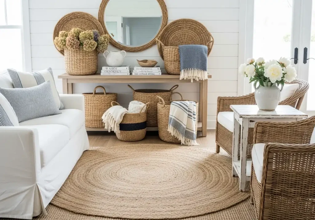 Decorate with Woven Baskets