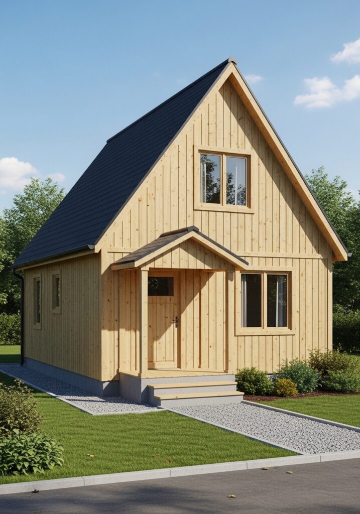  Compact single-story gable homes suit small plots and tight budgets.