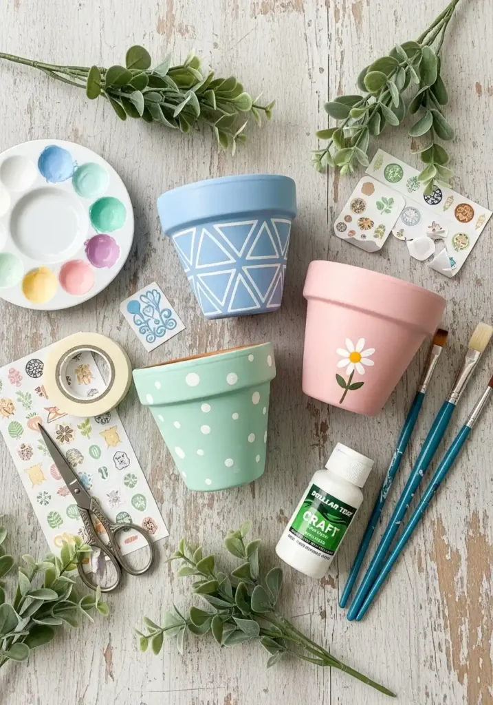 Painted Terracotta Pots