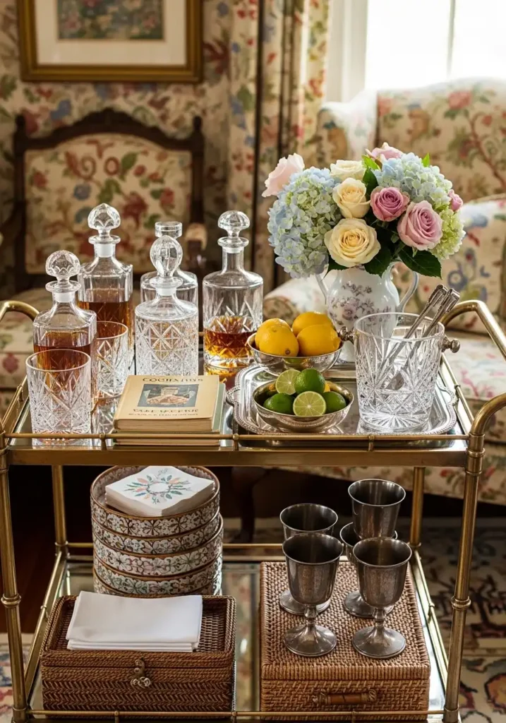 Style a Bar Cart with Crystal