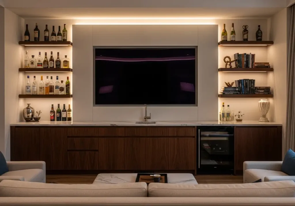 Wet Bar Ideas with TV — The Ultimate Entertainment Wall