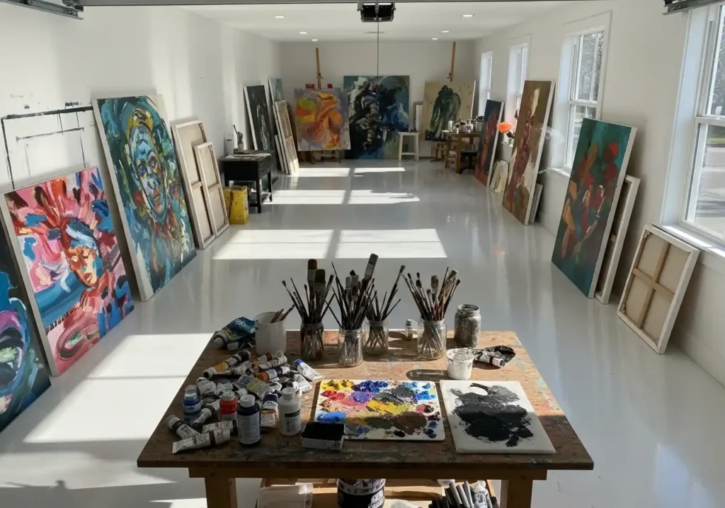  Minimalist White Epoxy for a Studio Conversion