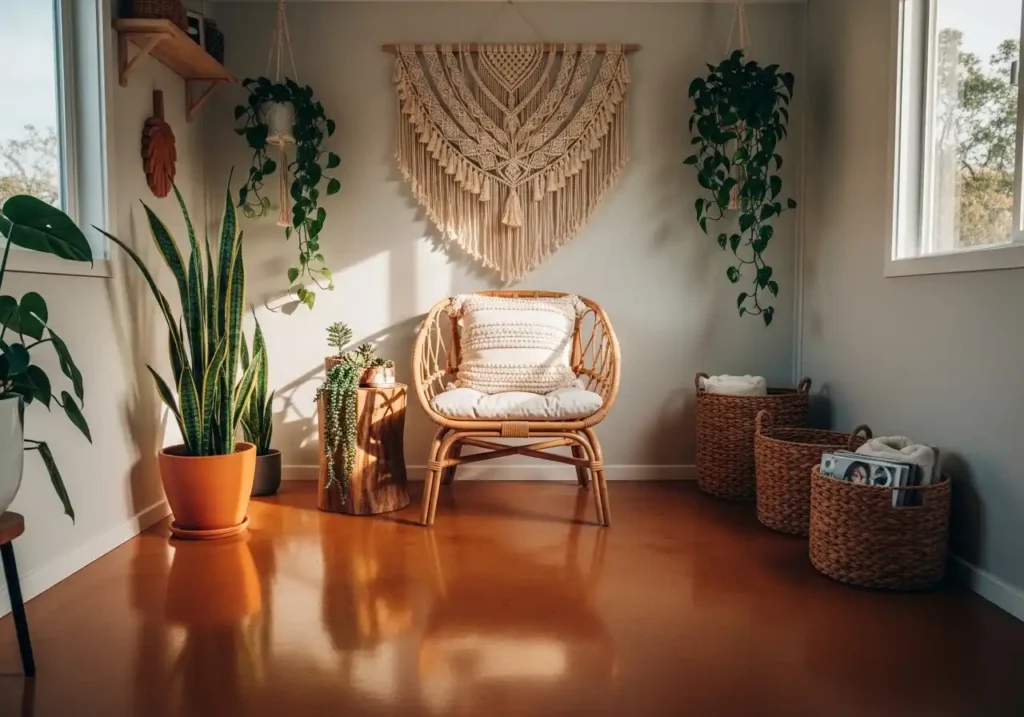 Terracotta Tones: Warm Epoxy Flooring for the She-Shed