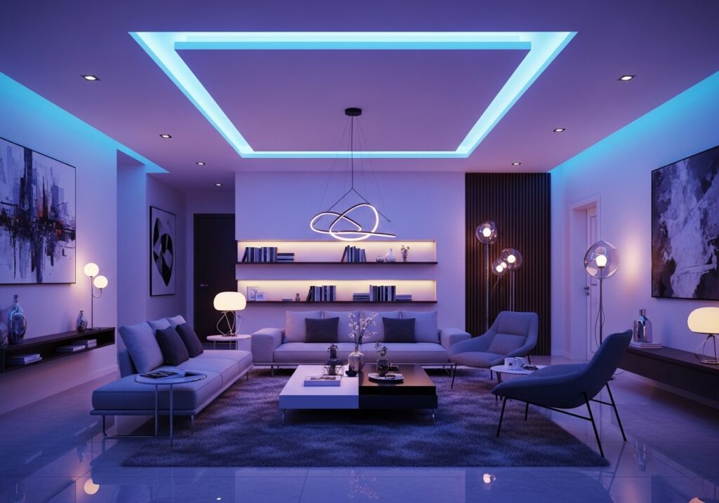 RGB Color Changing LED Ceiling Design