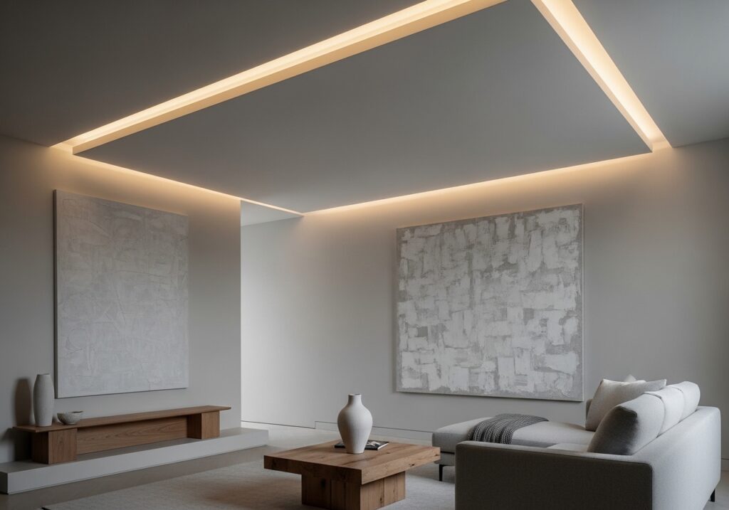 Perimeter LED Strip for Floating Ceiling Effect