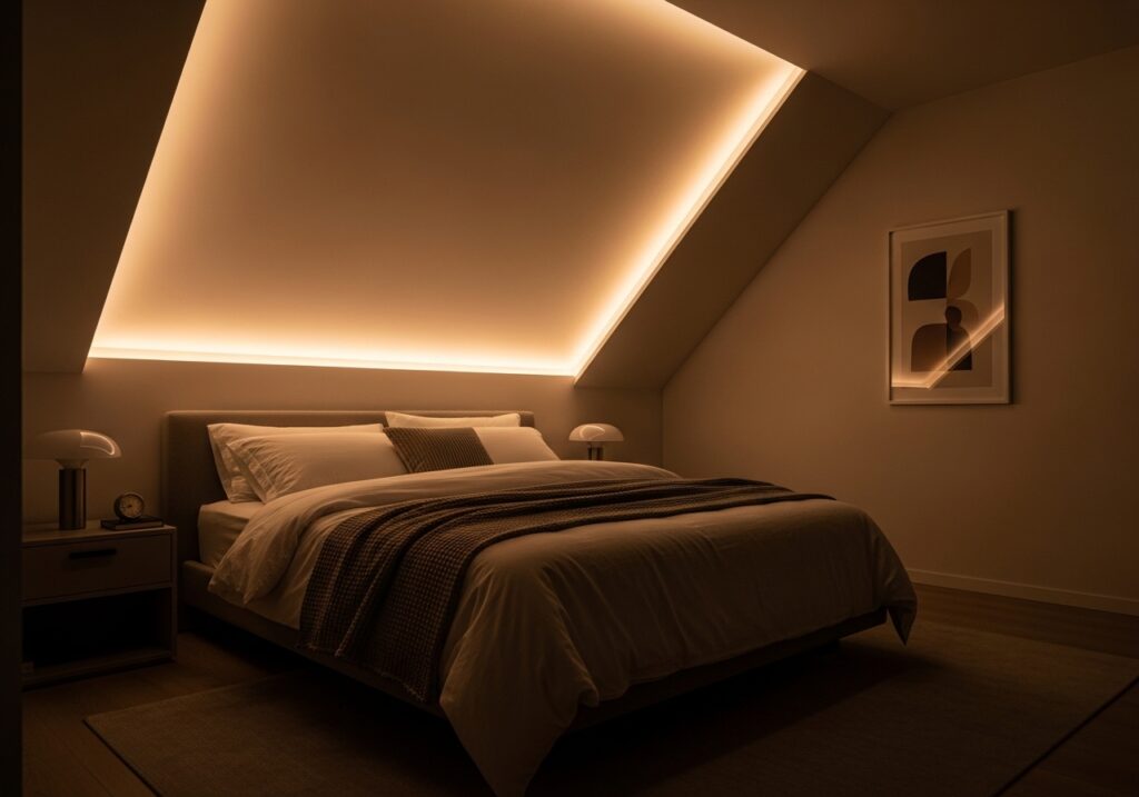Bedroom Pop Ceiling LED Mood Lighting